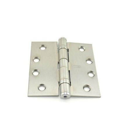 Best Hinges 4inx4in Steel Full Mortise Ball Bearing Standard Weight Square Corner Hinge # 068261 Satin Chrome FBB179426D